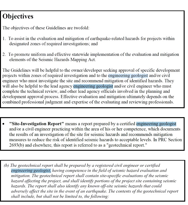 Guidelines For Evaluating And Mitigating Seismic Hazards in California-2008 